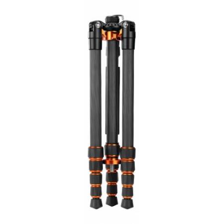 K&F Concept KF4967 O255C4 + FH-03 - zestaw, statyw video Carbon O255C4 z trybem monopodu + głowica video FH-03